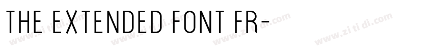 the extended font fr字体转换